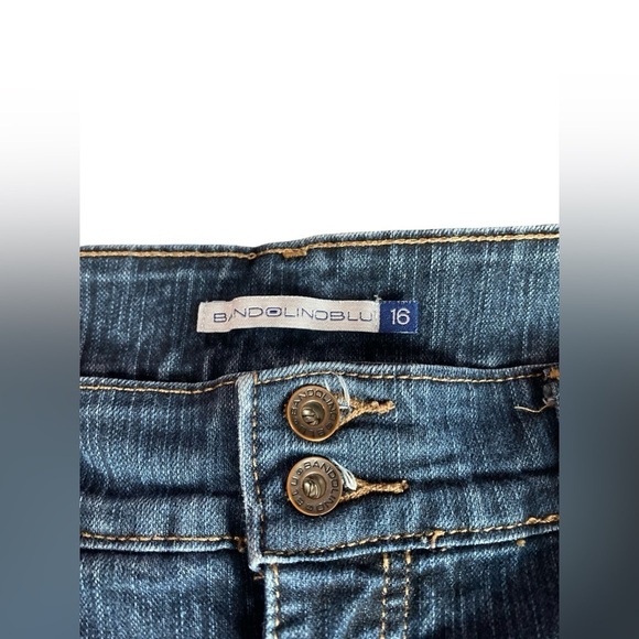 Bandolino blu Arianna boot cut jeans Sz 16 women 78%Cotton - Picture 9 of 15